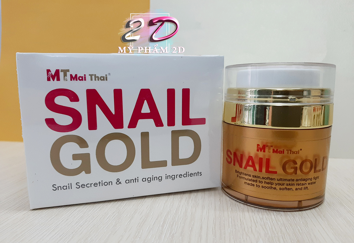 Xóa mụn nhờ kem ốc sên vàng MT Mai Thai Snail Gold