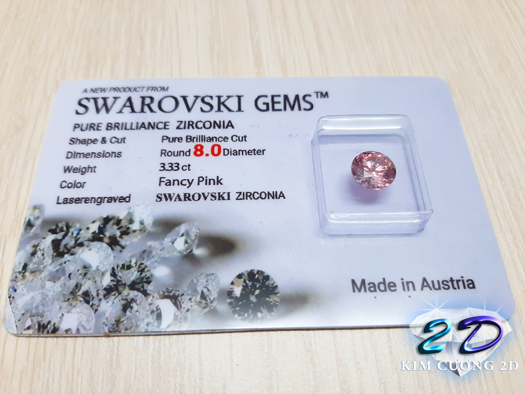 Đá màu kim cương nhân tạo Swarovski 10ly - 3